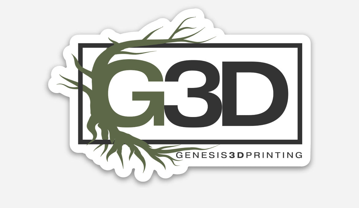Gd 3 Sticker G3D Sticker – Genesis 3D Printing, LLC
