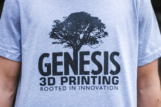 Genesis 3D Printing Short-Sleeve Unisex-Light Grey T-Shirt