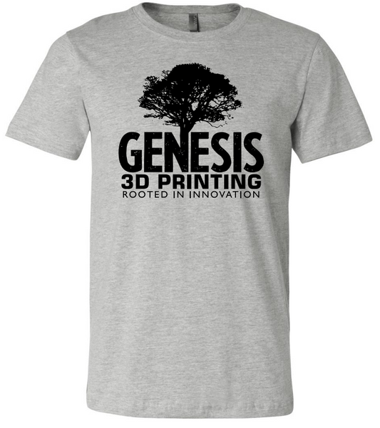 Genesis 3D Printing Short-Sleeve Unisex-Light Grey T-Shirt